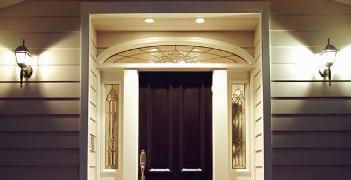 security light installation services with professionally installed entryway lighting in Fort Wayne, IN