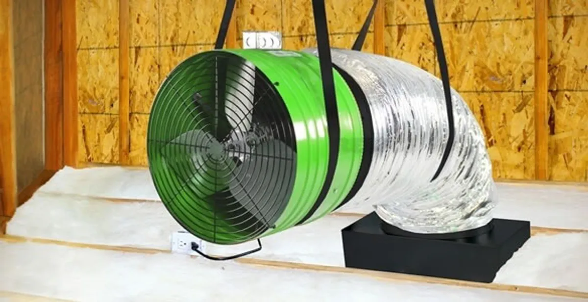 whole house fan installation services with professionally mounted ventilation fan system in Fort Wayne, IN